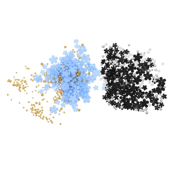 Healvian 2pcs DIY Manicure Nails Decoration Sticker Nail Flowers Stickers