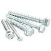 1/2" x 2-1/2" Concrete Screws, Zinc Plated Large Diameter Concrete
