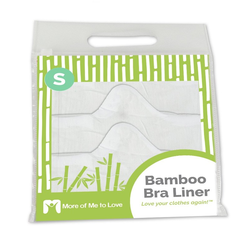 Viscose and Cotton Blend Bra Liners (3-Pack, White, Small) -