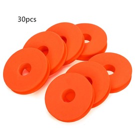 Toasis Fishing Line Storage Holder Fishing Snell Leader Rig Foam Spool Diameter 6cm 2.36” Pack of 30 (Orange)