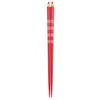 aoba Chopsticks Dishwasher Safe, Natural Wood Color Pencil Border Red