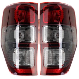2X Rear Stop Brake Tail Light Lamp for Ford Ranger MK5 T6 Ute PX XL XLS XLT 2012-2018 (Smoked)