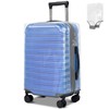 24 inch Clear Luggage Cover for Suitcase Tsa Approved Thicken