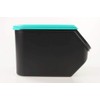 Tupperware Onion Storage 5.5 L Black Turquoise Onion Bearing A168
