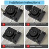 I-EASYDWW Combination Cabinet Latch, Keyless Drawer Lock, Easy to Install,