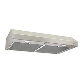 Broan-NuTone BCSD130WW Glacier Range Hood with Light, Exhaust Fan for Under Cabinet, White, 30-inch