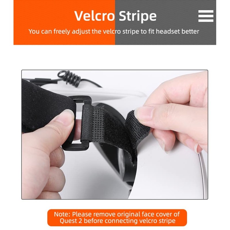 CamGo Hifylux Deluxe Audio Strap Headset Adapter for Oculus Quest