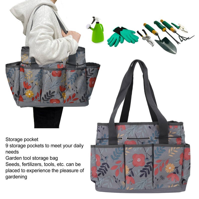 Garden Tool Storage Bag Hardware Tool Carrying Bag Standable Wear