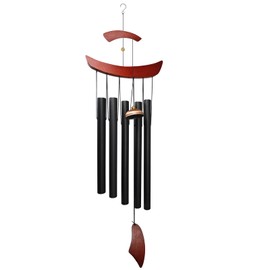 Fengshuibringluck Large Aluminium Wind Chimes 39'' Wind Chimes for Outside Wind Catcher Wind Chimes for Outside Clearance,Porch Decor,Outdoor Patio Decor, Black