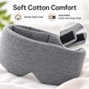 Cotton Sleep Eye Mask for Side Sleepers – Soft Light-Blocking
