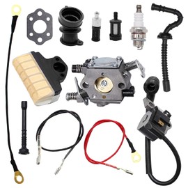 Anxingo WT-286 Carburetor for Stihl 021 023 025 MS210 MS230 MS250 Chainsaw Carb with Air Filter Ignition Coil Fuel Line Tune Up Kit