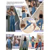 AIMILIA Crossover Jeggings for Women Tummy Control High Waist Pull