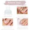 24 PCS Stick on Toenails, False Toe Nails with Glue,
