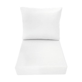 Prolinemax |Cover ONLY| Outdoor Knife Edge Medium Deep Seat Backrest Pillow Slipcover AD106