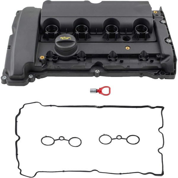 MYSMOT 11127646555 Engine Valve Cover with Gasket & Oil Filler