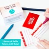 T MARIE 600 Raffle Tickets 3.5”x2” - Entry Form Cards