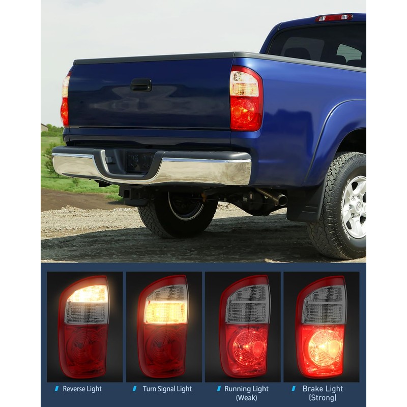 Nilight Taillight Assembly Compatible with 2004 2005 2006 Toyota Tundra