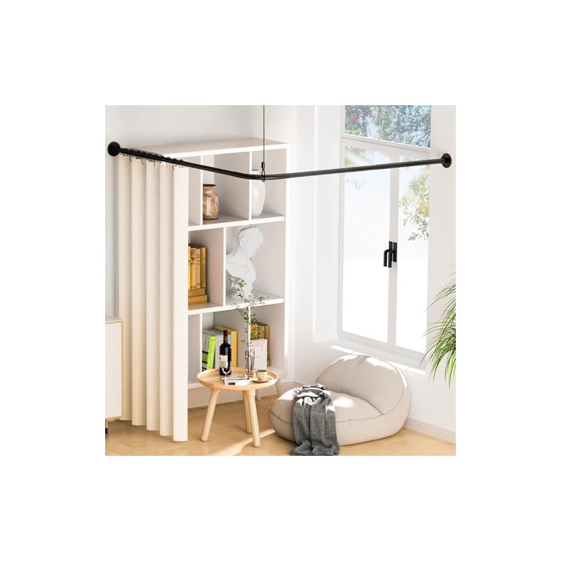 SIKAIQI Stretchable 304 Stainless L Shaped Bathroom Bathtub Corner Shower