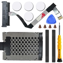 ZHUROUPU 14 Pcs SATA Hard Drive HDD Connector Cable Replacement for Acer Nitro 5 AN517-51 AN517-51-56YW 50.Q5EN2.004 NBX0002L000(Black) Incl.Removal Tools Kit