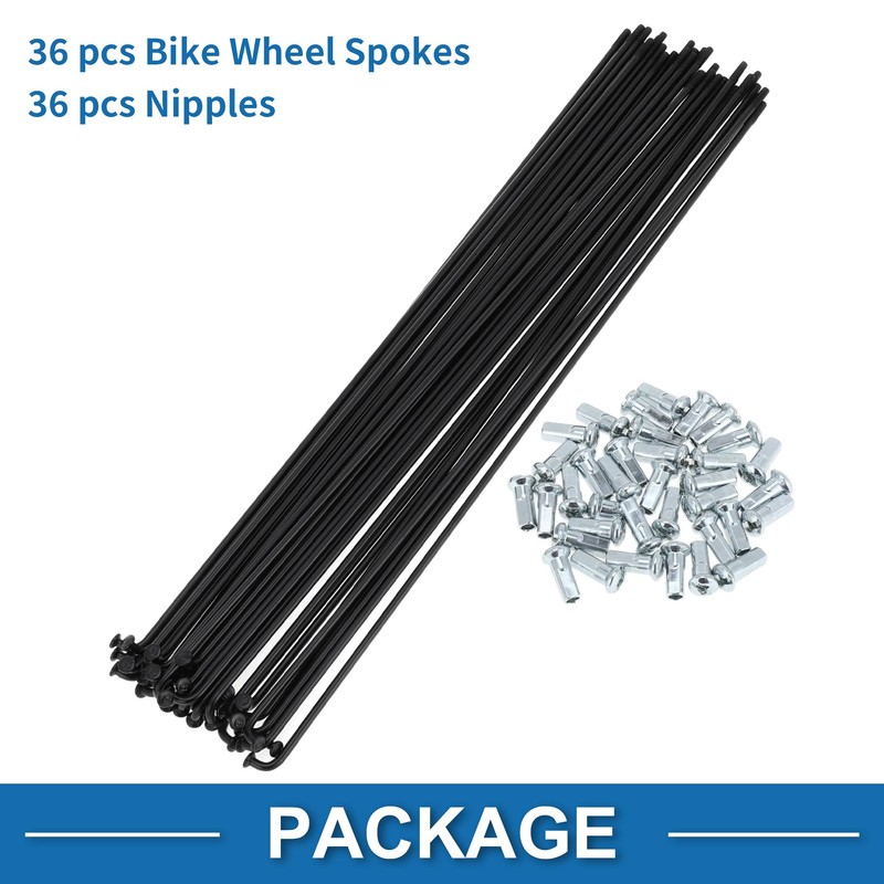 X AUTOHAUX Bicycle Spokes 12G 278mm Length Bike Wheel Spokes