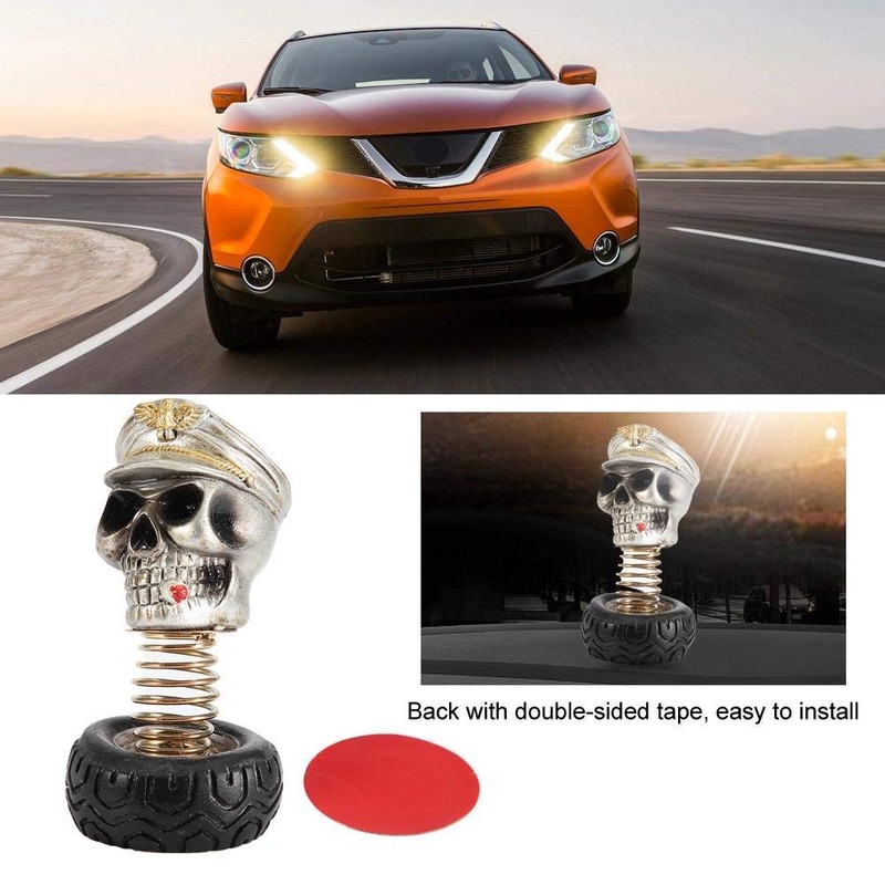 Car Dashboard Decoration,Fashion Swing Skull Style Car Interior Decoration Dashboard