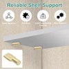 sourcing map 30Pcs Shelf Support Pegs, 5mm Spoon Shape Shelf