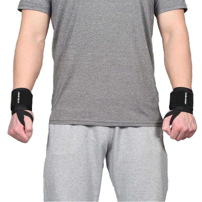 KYLIN SPORT Pair of Adjustable Wrist Wraps Weightlifting for Men