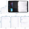 HAUTOCO Important Document Organizer Zipper Life Binder Family Emergency Binder