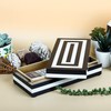 Handicrafts Home Concentrics Keepsake Decorative Storage Black & White Jewelry