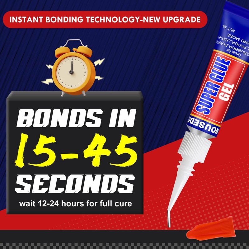 48 x 3g Super Glue Gel, Fast Strong Adhesive, Strong