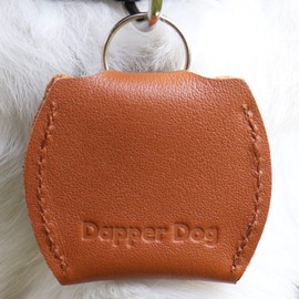 Dapper Dog Leather Dog Tag Silencer (Brown)