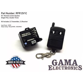 GAMA Electronics RF Remote Control System - Single Pole, Double Throw Control - RFR12V1C