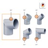 INEFA Downpipe bend 80 degrees, PVC DN85 / 85 mm
