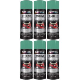 Sherwin-Williams Company Duplicolor Ceramic Detroit Diesel Alpine Green Engine Paint (12 oz) - 6 Pack, 12 Ounces