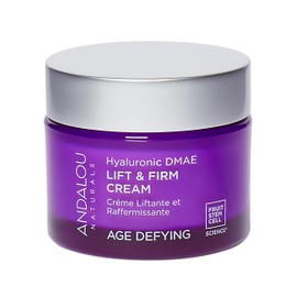 Andalou Naturals Hyaluronic DMAE Lift & Firm Skin Cream | Anti Aging Face Moisturizer With Hyaluronic Acid |Helps Reduce Fine Lines & Wrinkles | 1.7 oz