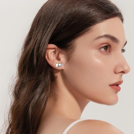 Cat/Bunny/Bees/Hummingbird/Starfish/Starfish/Horses/Wolf/Axolotl/Dolphin/Pig/Elephant Earrings for Women Sterling Silver Animal Jewellery Stud Earrings Gifts for Women, Sterling Silver, No Gemstone