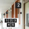 Yaocom Exam Room Sign Numbers 1-5 with Braille and Tactile