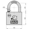 BASI | Safety Hasp with Padlock | 2 Joints |