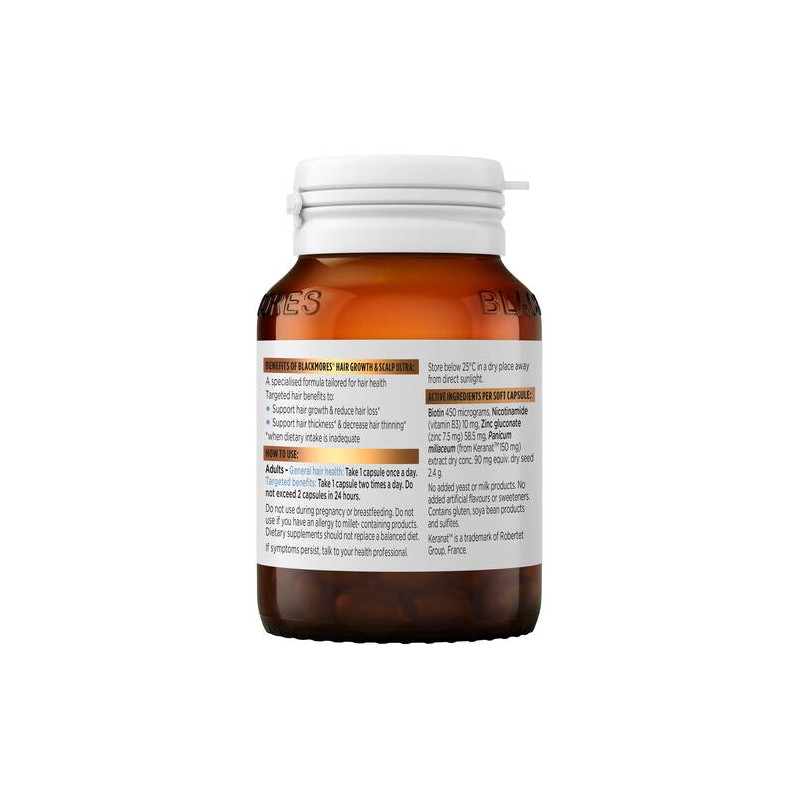 Blackmores Hair Growth & Scalp Ultra 60 Capsules