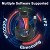 ELM327 USB Adapter OBD2 Scanner for Windows, ELMconfig FoCCCus Diagnostic