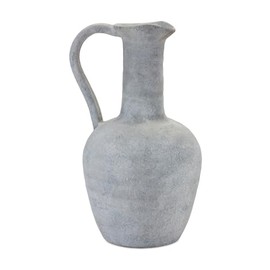 Melrose International Grey Pitcher Vase 12" H
