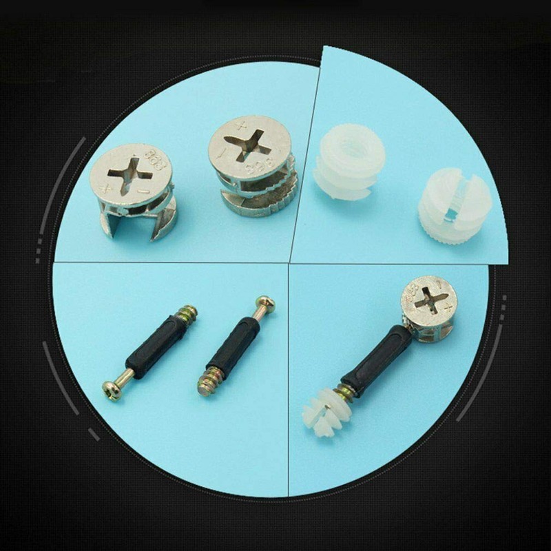 Furniture Connecting Cam Fitting Cam Lock Nut 3-in-1 Furniture Connecting