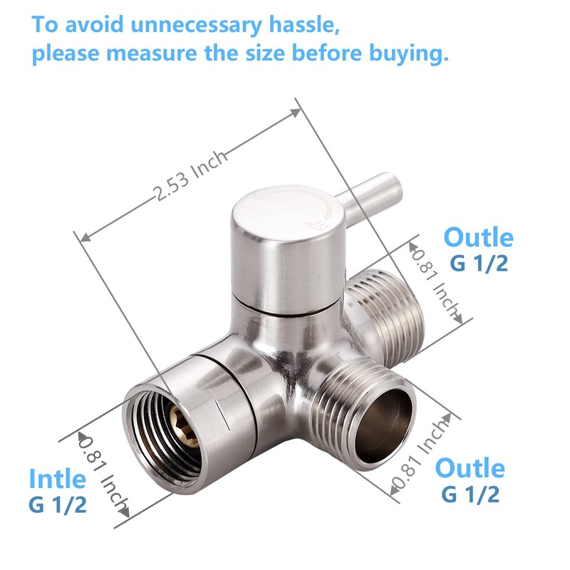 Little World Shower Arm Diverter Valve - 3 Way Shower