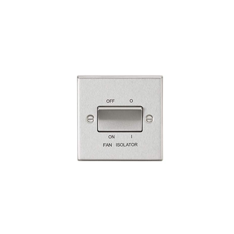Knightsbridge CS11BC 10AX 3 Pole Fan Isolator Switch - Square