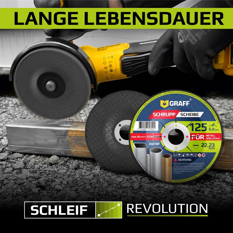 Grinding Discs 125 Metal and Stainless Steel - Grinding Wheels