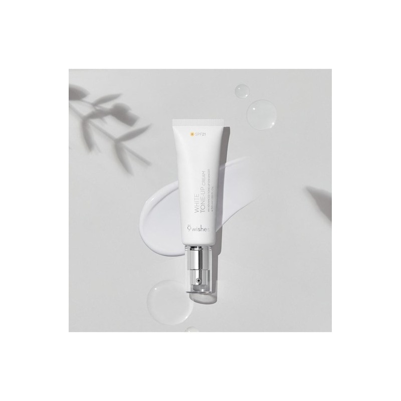 Nine Wishes Vegan White Tone-Up Cream 50ml / 나인위시스 비건