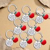 8PCs Teacher Keychain Thank You Gifts for Teacher Appreciation Gifts