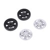 4 Sets Suitcase Repair Wheels with Covers PVC Wheel Casters