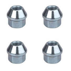 (4 Pack) Tusk Factory Style Tapered Chrome Lug Nut 10mm x 1.25mm Thread Pitch w/ 17mm Head for Can-Am Commander 700 XT 2022-2025