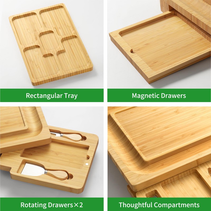 xinyoec Large Charcuterie Boards Gift Set - Cheese Board and